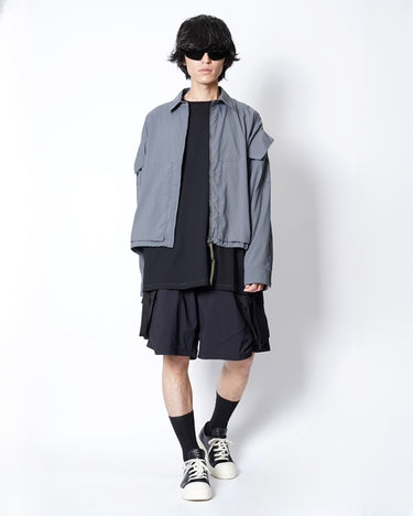 [ACRONYM]<br>"SP56A-M" NYLON STRETCH DOUBLE CARGO SHORT PANT