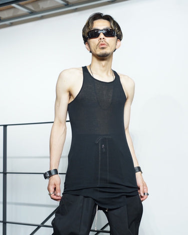 【RICK OWENS】<br>BASIC RIB TANK<br>-MR-