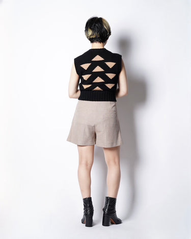 【MAXMARA】<br>"JESSICA"<br>MELANGE PIQUE<br>SHORT PANTS