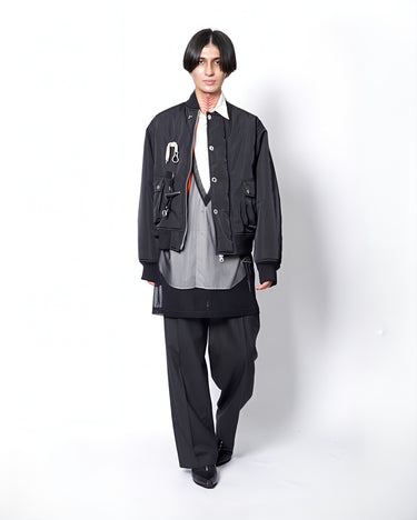 【kolor】<br>TOGGLE&HOOK BUTTON BOMBER JACKET
