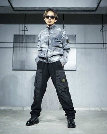【STONE ISLAND】<br>NYLON/FLEECE<br>COMBINATION PANTS