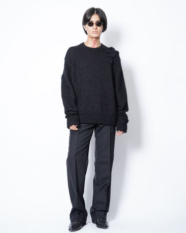 【KAKAN】<BR>for Amanojak.<br>HAND SPUN COMBI PULLOVER (UNISEX)
