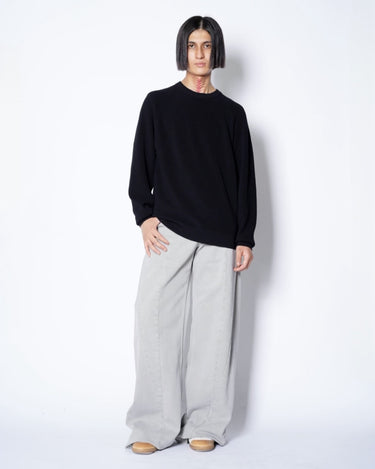 26AW予約受付中<br>【BATONER】<br>HARD TWIST WOOL SIGNATURE CREW NECK