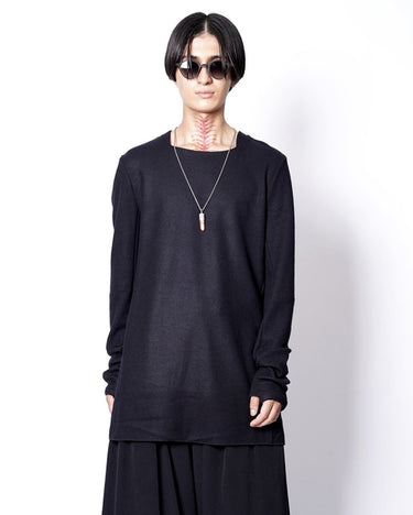 【prasthana】<br>基層 long sleeve_01 (washable wool jersey)