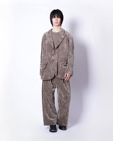 【ZIGGY CHEN】<br>VELVET THREE BUTTON BLAZER