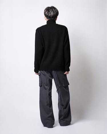 26AW予約受付中<br>【BATONER】<br>MIDDLE WEIGHT INNOCENT CASHMERE DRIVERS KNIT