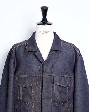 OVERCOAT】DENIM JACKET IN WOOL DENIM - Amanojak. OVERCOAT】DENIM JACKET IN WOOL DENIM - Amanojak.