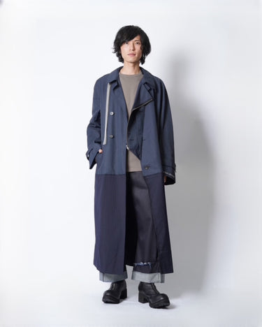 [MARINA YEE]<br>"Gomez 3"<br>Long Patchwork Coat