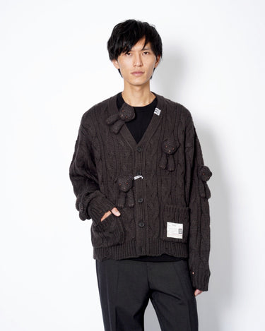 9.18(fri) 0:00 Launch<br>【Maison MIHARA YASUHIRO】<br>× PINK HOUSE BEARS KNIT CARDIGAN