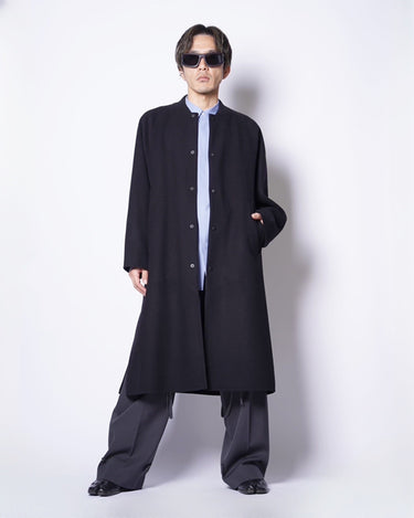 【08sircus】<br>Wool melton double face rever stadium coat (UNISEX)