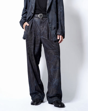 受注生産アイテム<br>期間限定受注受付中(7月31日～8月2日まで)<br>【kiminori morishita】<br>Brush-Dyed Gabardine Pants