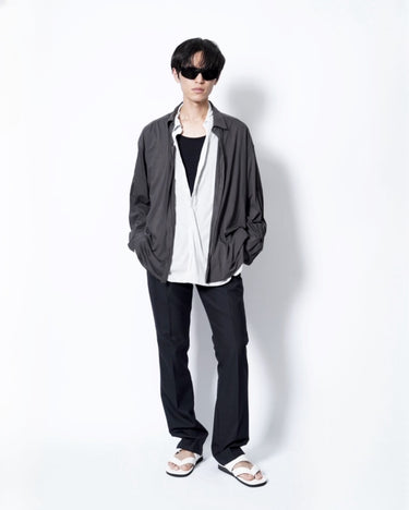 イベント期間限定アイテム<br>(6月27日～7月5日まで)<br>【KANEMASA PHIL】<br>46G Artisan Shirt (CHARCOAL DYE)