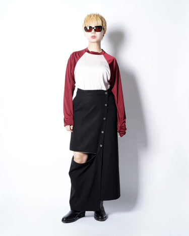 【ENSW】<br>DRIFT LINE WRAP SKIRT