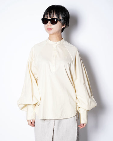 【SATORU SASAKI】<br>NO-COLLER<br>RAGLAN-SLEEVE SHIRT
