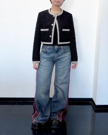 27SS予約受付中<br>【JUNYA WATANABE】<br>TWEED NO COLLAR JACKET