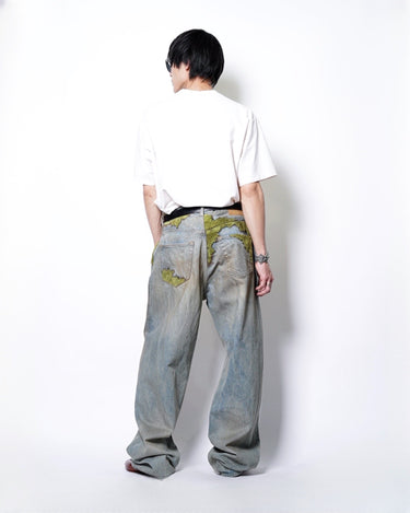 【doublet】<br>MOSS-GROWN DENIM PANTS