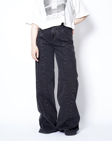 26AW RESTOCK<br>【Maison Margiela 1】<br>BIAS CUT<br>WIDE FLARE DENIM PANTS (UNISEX)
