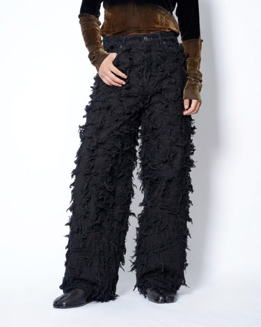【TAAKK】<br>SHAGGY DENIM PANTS