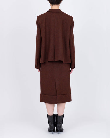 26AW予約受付中<br>【VIVIANO】<br>Pli Creux Jacket -Rose Cross Stitch-