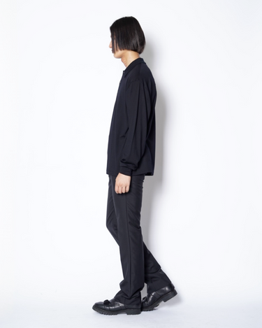 26AW予約受付中<br>【BATONER】<br>WOOL POLO LONG SLEEVE T-SHIRT