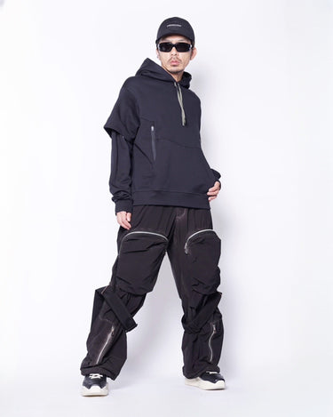 【ACRONYM】<br>"S34-PR" NEXT TO SKIN COTTON HOODED SWEATSHIRT