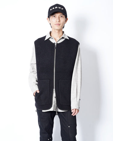 【walenode】<br>INNOCENT YAK ZIP UP VEST