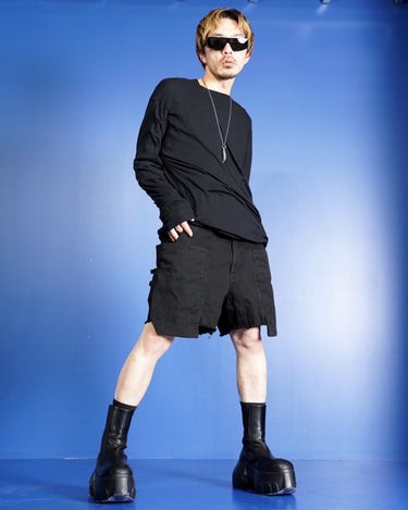【RICK OWENS DRKSHDW】<br>STEFAN CARGO SHORTS<br>-CVS-