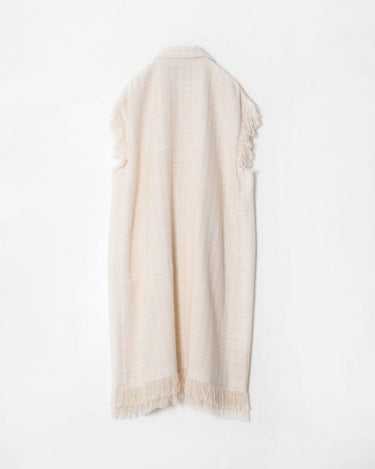 【08sircus】<br>Summer tweed<br>sleeveless<br>long jacket