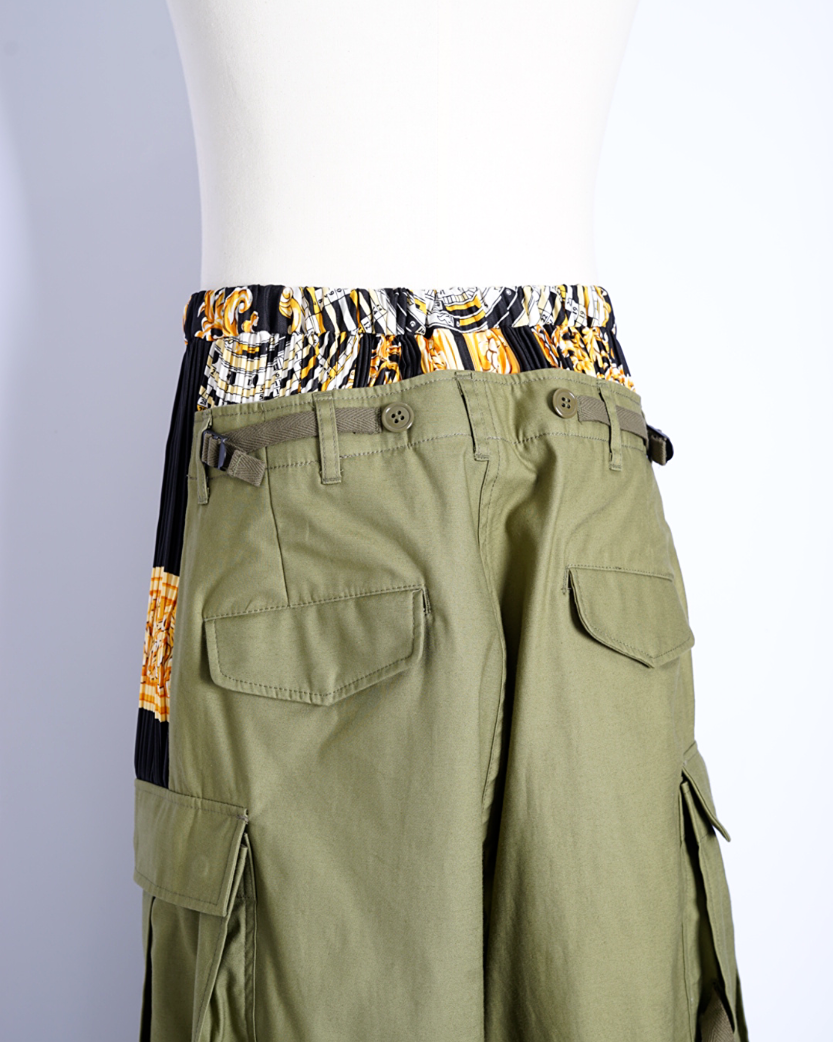 JUNYA WATANABE】SCARF DOCKING CARGO PANTS -Amanojak. JUNYA WATANABE】SCARF DOCKING CARGO PANTS -Amanojak.