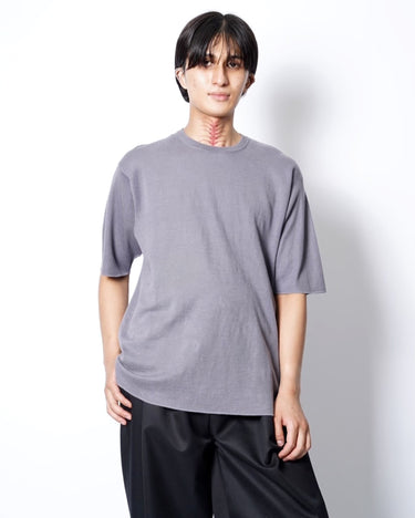 【BATONER】<br>32G CHOMA SMOOTH<br>KNIT TEE
