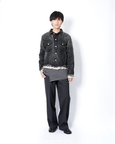 【MAHITO MOTOYOSHI】<br>"ろうけつ染め" DENIM BLOUSON