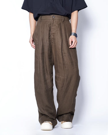 [Ziggy chen]<br>PLEATED WIDE LEG TROUSERS