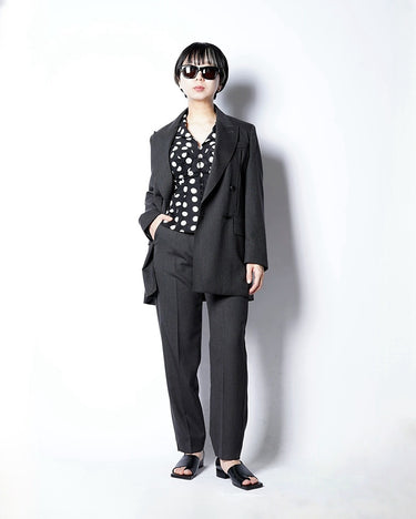 【MAXMARA】<br>"MIRKO"<br>WOOL/MOHAIR/SILK<br>DOUBLE BREASTED JACKET