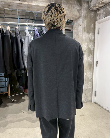 26AW予約受付中<br>【OVERCOAT】<br>Wool Collarless Jacket