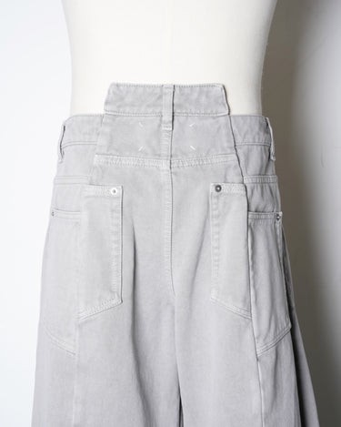 【Maison Margiela 1,10】<br>BIAS CUT<br>WIDE FLARE DENIM PANTS (UNISEX)