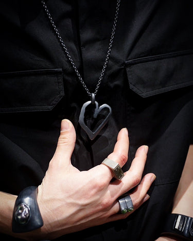 [PARTS OF FOUR]<br>Jazz's Heart Necklace<br>-Z2330-10-ka-<br>Iron