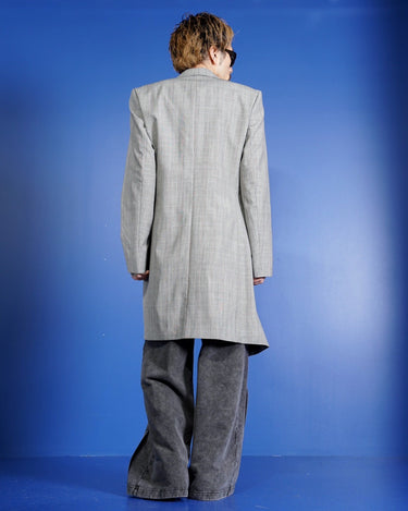 【MARINA YEE】<br>"LUKE"<br>FOLD COAT<br>-GLEN CHECK-