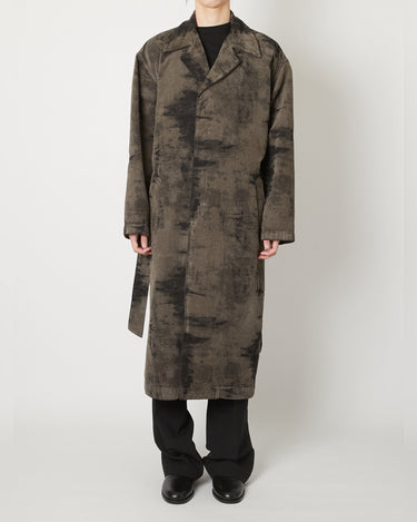 26AW予約受付中<br>【TAAKK】<br>MOLE JACQUARD DENIM COAT