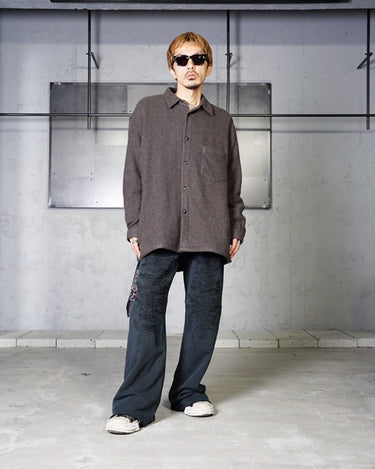 【DESTIN】<br>"BART"<br>WOOL/CASHMERE OVERSIZED SHIRTS