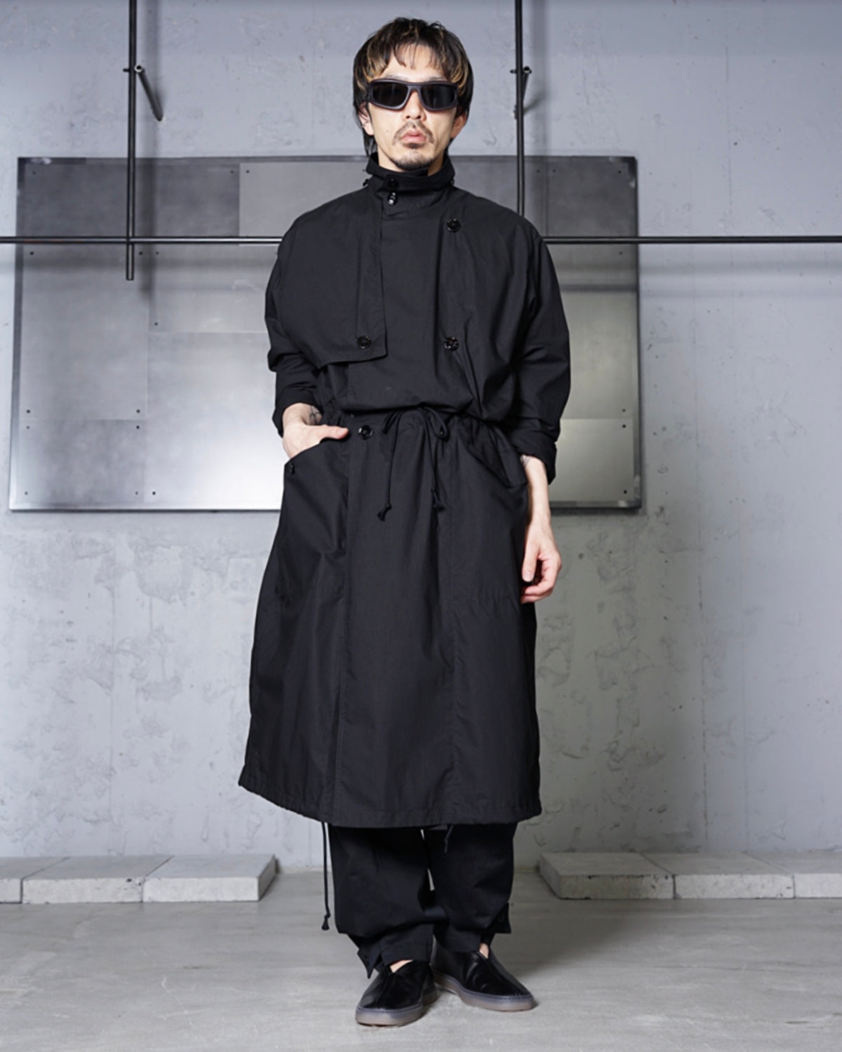 LEMAIRE】LIGHT HOODED TRENCH -WR LIGHT VENTILE® COTTON- -Amanojak