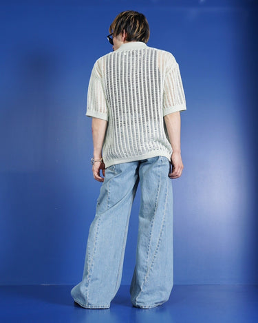 【Feng Chen Wang】<br>OVERSIZE KNIT POLO