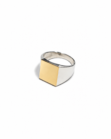 【GARDEN OF EDEN】<br>スクウェアリング -SMALL- SILVER/9K GOLD
