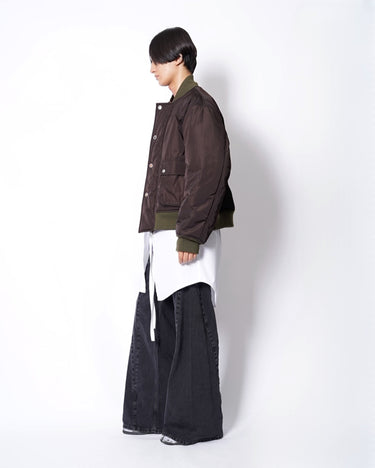 【kolor】<br>TOGGLE&HOOK BUTTON BOMBER JACKET