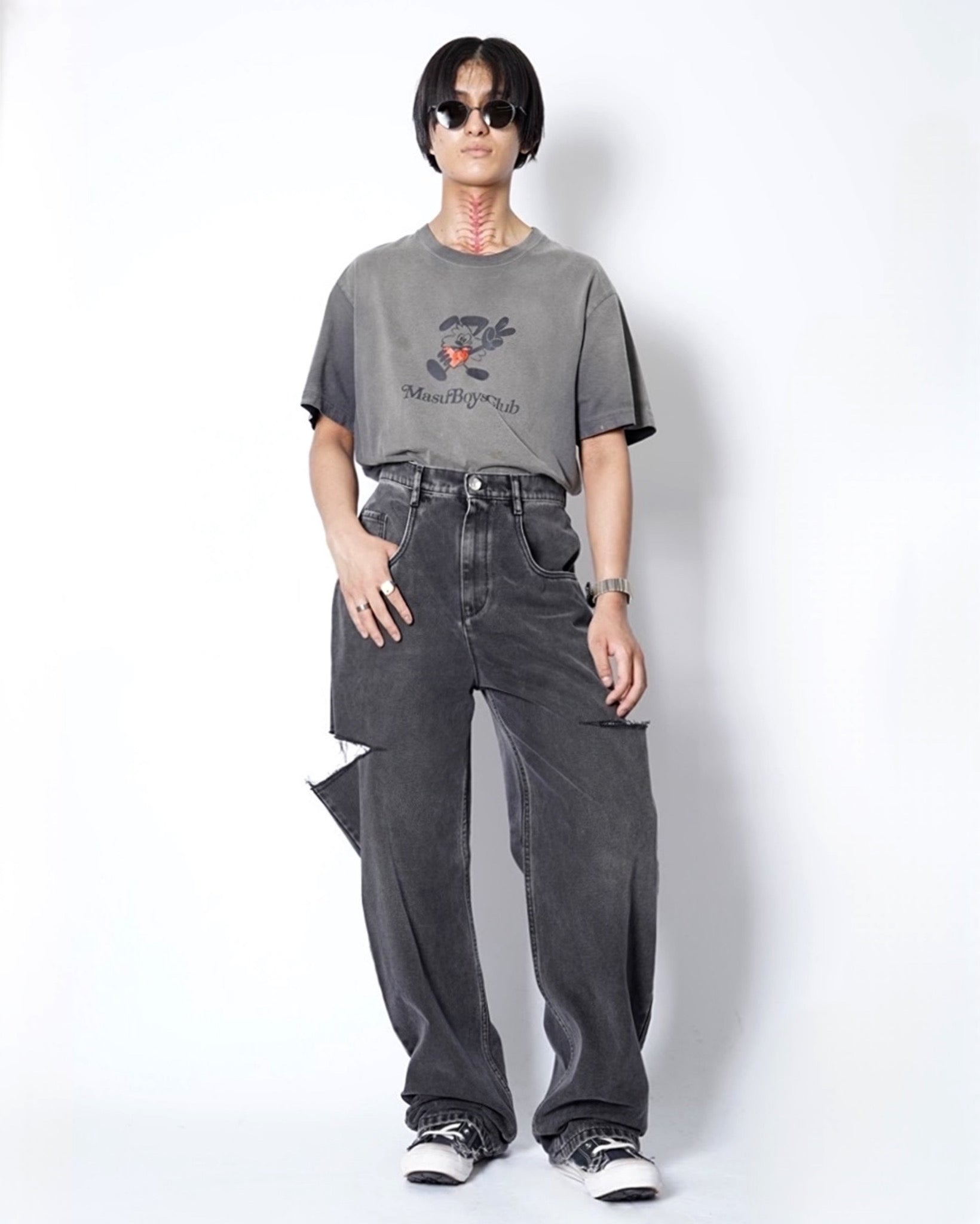 Maison Margiela(メゾンマルジェラ) -CUT OUT DENIM PANTS-Amanojak.