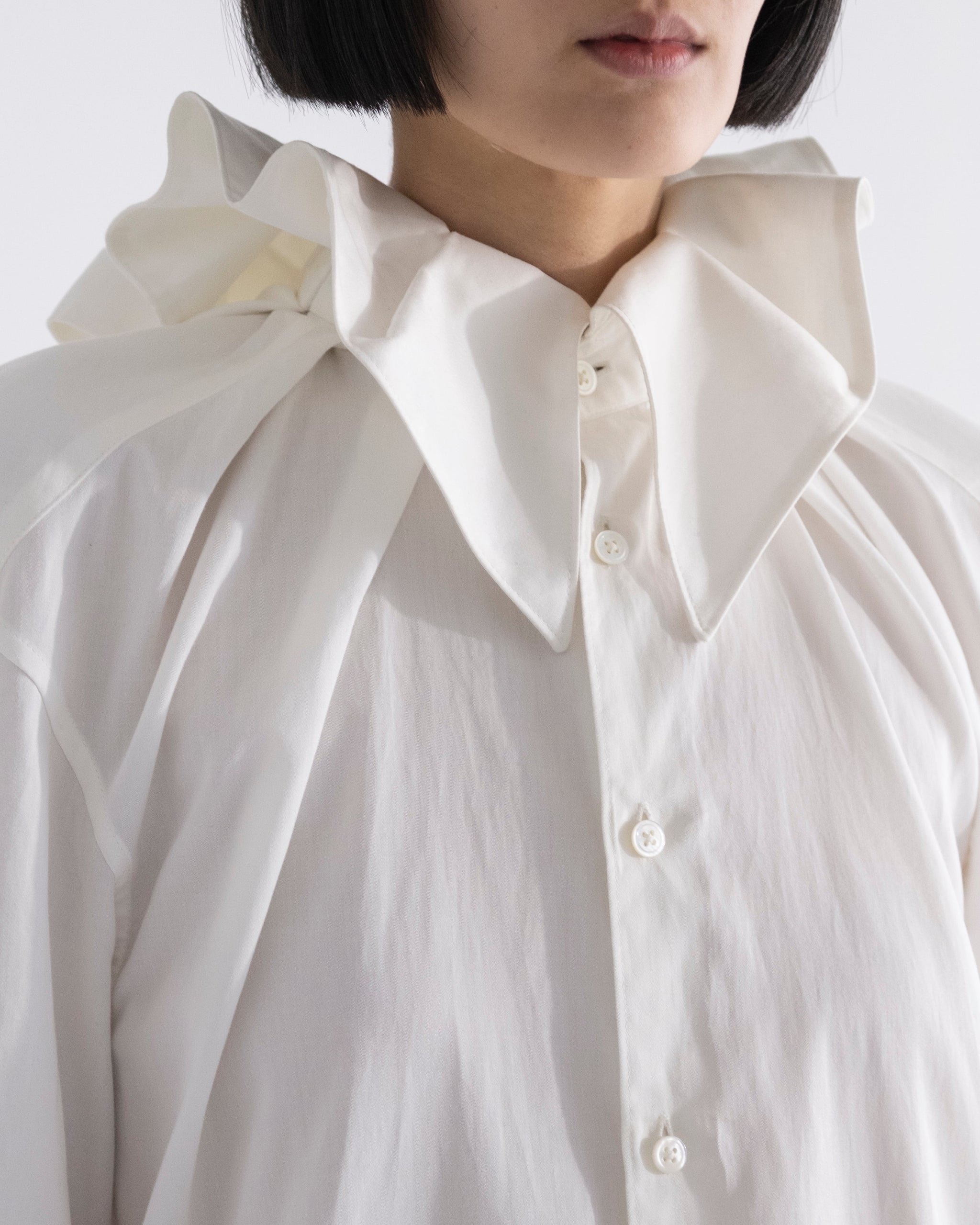 KEISUKEYOSHIDA-Elizabeth Collar Shirt -Amanojak