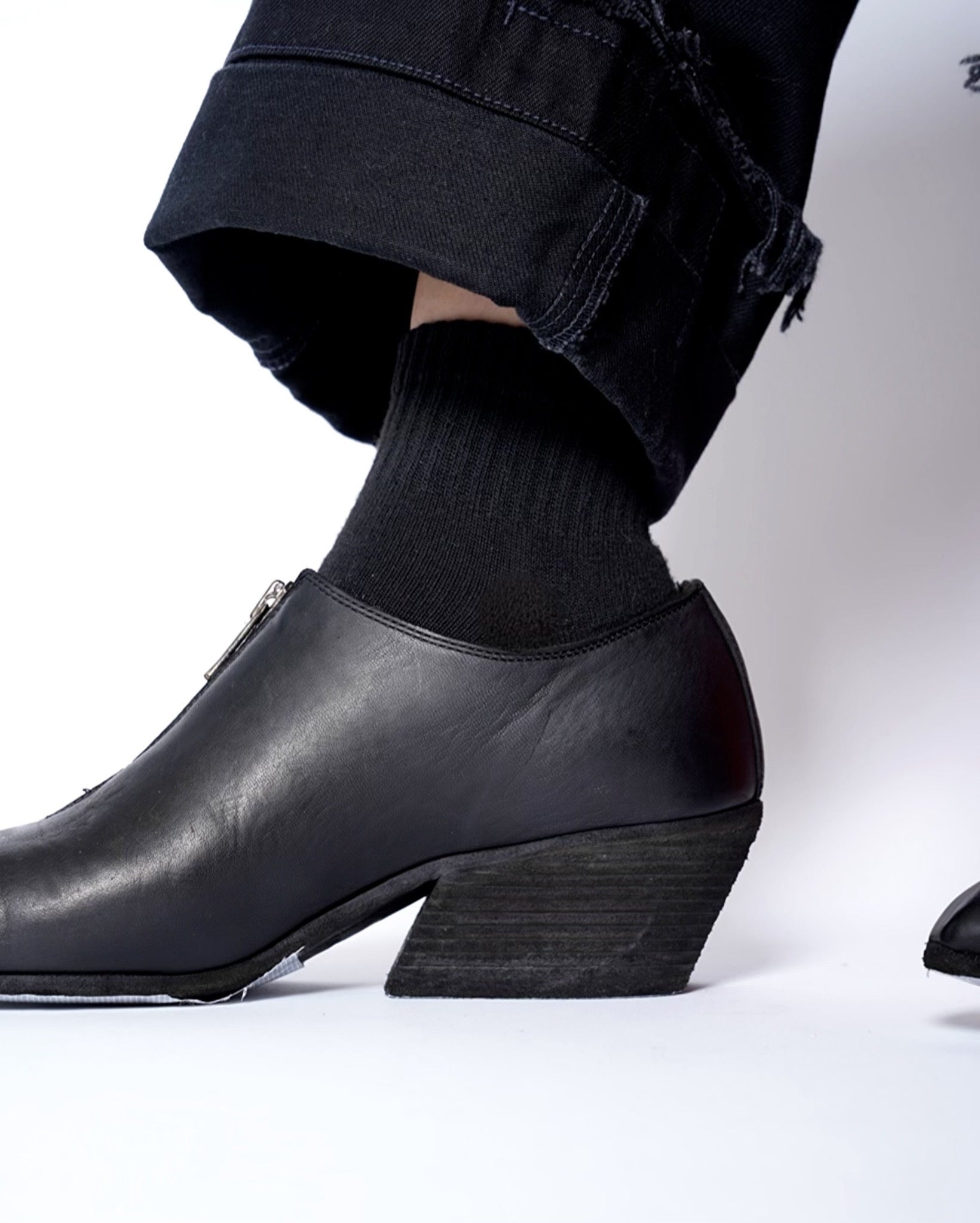 GUIDI(グイディ) - TX00FZ-HORSE FULL GRAINFRONT ZIP POINTED TOE