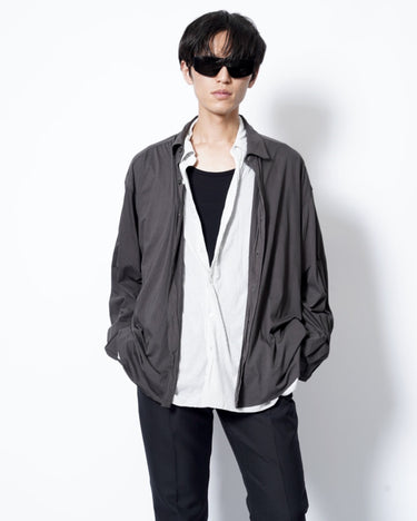 イベント期間限定アイテム<br>(6月27日～7月5日まで)<br>【KANEMASA PHIL】<br>46G Artisan Shirt (CHARCOAL DYE)