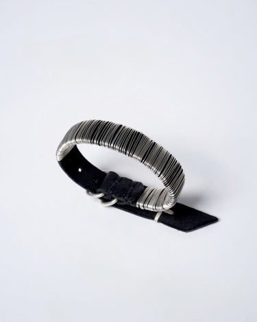 【m.a+】<br>silver wrapped wrist band (thin)