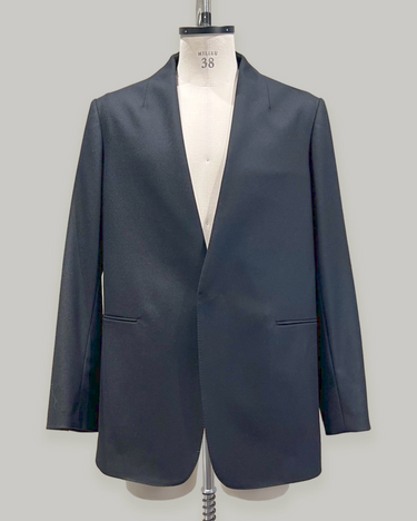 26AW予約受付中<br>【OVERCOAT】<br>Wool Collarless Jacket