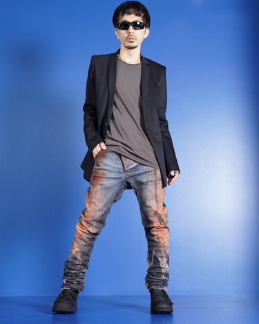 [Boris Bidjan Saberi]<br>"P13" FKU100002<br>Denim Pants<br>THE COPPER MINER